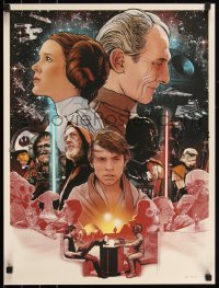 6a0996 STAR WARS signed artist's proof 18x24 art print 2013 by Joshua Budich, We're Doomed!