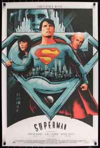6a0599 SUPERMAN #53/75 24x36 art print 2016 art of the D.C. Comics superhero by Matt Ryan Tobin!