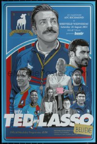 6a0606 TED LASSO signed #65/290 24x36 art print 2021 by Joshua Budich, Believe in Hope, 1st edition!