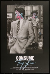 6a0612 THEY LIVE #114/160 24x36 art print 2021 art by Florey, Consume, black edition!