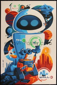6a0645 WALL-E #73/185 24x36 art print 2016 Mondo, art by Tom Whalen, variant edition!