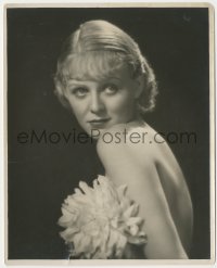 6b1260 GLORIA STUART deluxe 8x10 still 1932 wonderful nude portrait covered only by a flower!