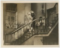 6b1292 INSPIRATION 8x9.75 still 1931 French streetwalker Greta Garbo w/Robert Montgomery on stairs!