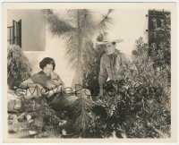6b1308 KEN MAYNARD deluxe 8x10 still 1934 w/ wife in garden of their California home by Nancy Smith!