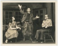 6b1309 KEY LARGO deluxe stage play 8x10 still 1939 Paul Muni between Abbott & blind man by Vandamm!