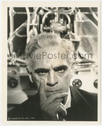 6b1330 MAN THEY COULD NOT HANG 8x10 key book still 1939 Boris Karloff portrait in lab by Schafer!