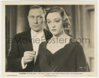 6b1358 MURDERS IN THE ZOO 8x10 still 1933 Lionel Atwill hands tiny glass to worried Kathleen Burke!