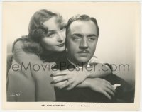 6b1360 MY MAN GODFREY 8x10 still 1936 best romantic portrait of William Powell & Carole Lombard!