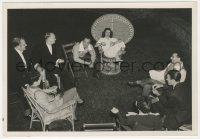 6b1391 PHILADELPHIA STORY candid 7x10 still 1940 Katharine Hepburn, Stewart, Cukor & cast rehearse!