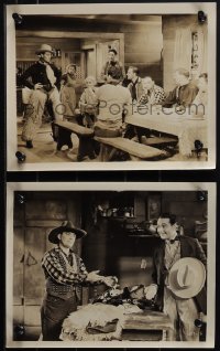 6b1739 WAY OUT WEST 2 8x10 stills 1930 western cowboy William Haines, pretty Leila Hyams in one!