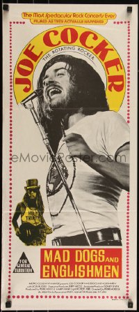 6b0328 MAD DOGS & ENGLISHMEN Aust daybill 1971 Joe Cocker, rock 'n' roll concert!