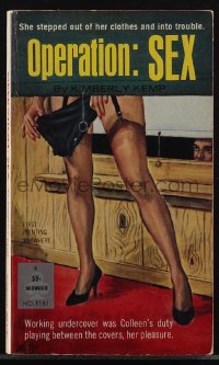 6b1113 OPERATION: SEX signed paperback book 1962 by the author, out of her clothes & into trouble!