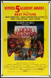 6b0742 DEER HUNTER awards 1sh 1978 directed by Michael Cimino, Robert De Niro, Jezierski artwork!