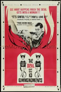 6b0744 DEVIL & THE 10 COMMANDMENTS 1sh 1963 Julien Duvivier's Diable et les Dix Commandements. rare!