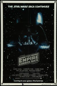 6b0767 EMPIRE STRIKES BACK NSS style advance 1sh 1980 George Lucas classic, Darth Vader in space!