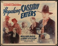 6b0019 HOP-A-LONG CASSIDY 1/2sh R1940s western cowboy William Boyd in his first movie as Hoppy!