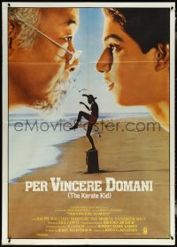 6b0125 KARATE KID Italian 1p 1984 Pat Morita, Ralph Macchio, teen martial arts classic!