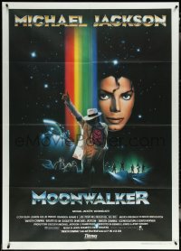 6b0127 MOONWALKER Italian 1p 1988 great sci-fi art of pop music legend Michael Jackson!