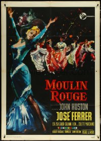 6b0128 MOULIN ROUGE Italian 1p R1960s Jose Ferrer as Toulouse-Lautrec, Zsa Zsa Gabor!
