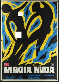 6b0109 MONDO MAGIC Italian 2p 1977 Magia Nuda, Spagnoli art of naked African natives!