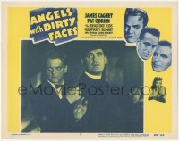 6b0422 ANGELS WITH DIRTY FACES LC #3 R1956 James Cagney holding priest Pat O'Brien at gunpoint!