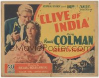 6b0363 CLIVE OF INDIA TC 1935 great image of Ronald Colman & pretty Loretta Young, ultra rare!