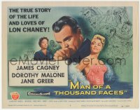 6b0395 MAN OF A THOUSAND FACES TC 1957 art of James Cagney as Lon Chaney Sr. by Reynold Brown!