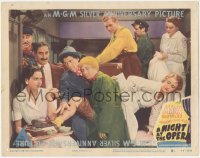 6b0532 NIGHT AT THE OPERA LC #8 R1948 Groucho, Chico & Harpo Marx in most classic stateroom scene!