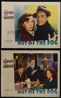 6b0653 OUT OF THE FOG 2 LCs 1941 directed by Anatole Litvak, Ida Lupino & John Garfield!