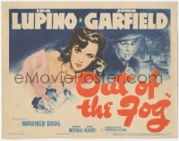 6b0368 OUT OF THE FOG TC 1941 art of sexy Ida Lupino & John Garfield, Thomas Mitchell, Eddie Albert