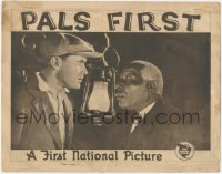 6b0534 PALS FIRST LC 1926 close up of intense Lloyd Hughes & George Reed with lantern, very rare!