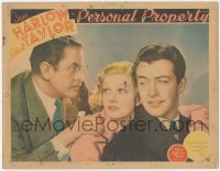 6b0536 PERSONAL PROPERTY LC 1937 dad Reginald Denny angry at son Robert Taylor & sexy Jean Harlow!