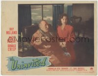 6b0562 UNINVITED LC #5 1944 close up of scared Gail Russell holding Donald Crisp's hand!