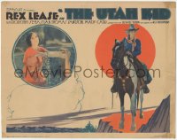 6b0373 UTAH KID TC 1929 great image of cowboy Rex Lease on horse & Dorothy Sebastian, ultra rare!