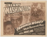 6b0383 WHILE THOUSANDS CHEER TC R1940s All American Kenny Washington in Toddy's Crooked Money, rare!