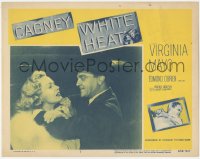 6b0571 WHITE HEAT LC #3 R1956 James Cagney as Cody Jarrett threatening Virginia Mayo, classic noir!