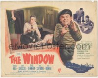 6b0369 WINDOW TC 1949 Ruth Roman w/ scissors & Paul Stewart next to dead man, art of Bobby Driscoll!