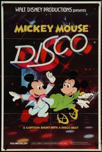 6b0919 MICKEY MOUSE DISCO 1sh 1980 Disney cartoon with a disco beat, great dancing image!