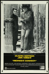 6b0920 MIDNIGHT COWBOY 1sh 1969 Dustin Hoffman, Jon Voight, John Schlesinger classic, x-rated!