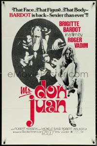 6b0928 MS. DON JUAN 1sh 1976 Don Juan ou Si Don Juan etait une femme, Brigitte Bardot, Roger Vadim!
