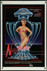6b0933 NAKED SCENTS video/theatrical 1sh 1985 sexy girl in perfume bottle, the fragrance of passion!