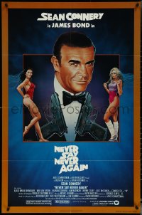6b0934 NEVER SAY NEVER AGAIN 1sh 1983 art of Sean Connery as James Bond 007 by Obrero!