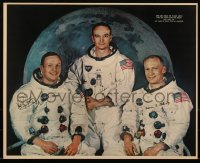 6b0043 APOLLO 11 16x20 special poster 1969 Armstrong Aldrin, Collins, NASA moon landing, facsimilie signed!