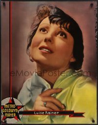 6b0028 LUISE RAINER personality poster 1930s great portrait of the MGM Oscar-winning leading lady!