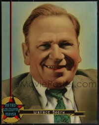 6b0029 WALLACE BEERY personality poster 1930s the MGM leading man smiling & showing his teeth!