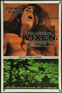6b1072 VIXEN 1sh 1968 classic Russ Meyer, is sexy naked Erica Gavin woman or animal?
