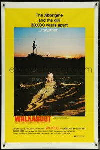 6b1074 WALKABOUT 1sh 1971 sexy naked swimming Jenny Agutter, Nicolas Roeg Australian classic!