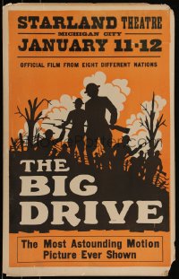 6b0145 BIG DRIVE WC 1928 World War I documentary film from eight different nations!