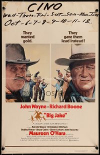 6b0146 BIG JAKE WC 1971 Richard Boone wanted gold but John Wayne gave him lead instead!