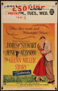 6b0165 GLENN MILLER STORY WC 1954 James Stewart in the title role, June Allyson, Louis Armstrong!